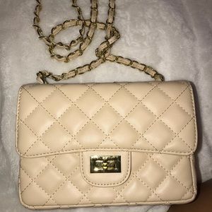 Small quilted flap bag